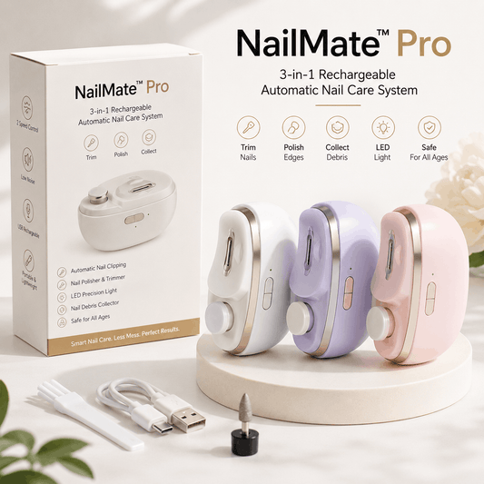 NailMate™ Pro (3-in-1) Rechargeable Automatic Nail Care System
