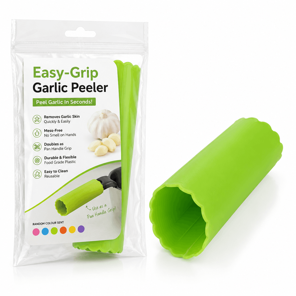 Easy-Grip Garlic Peeler