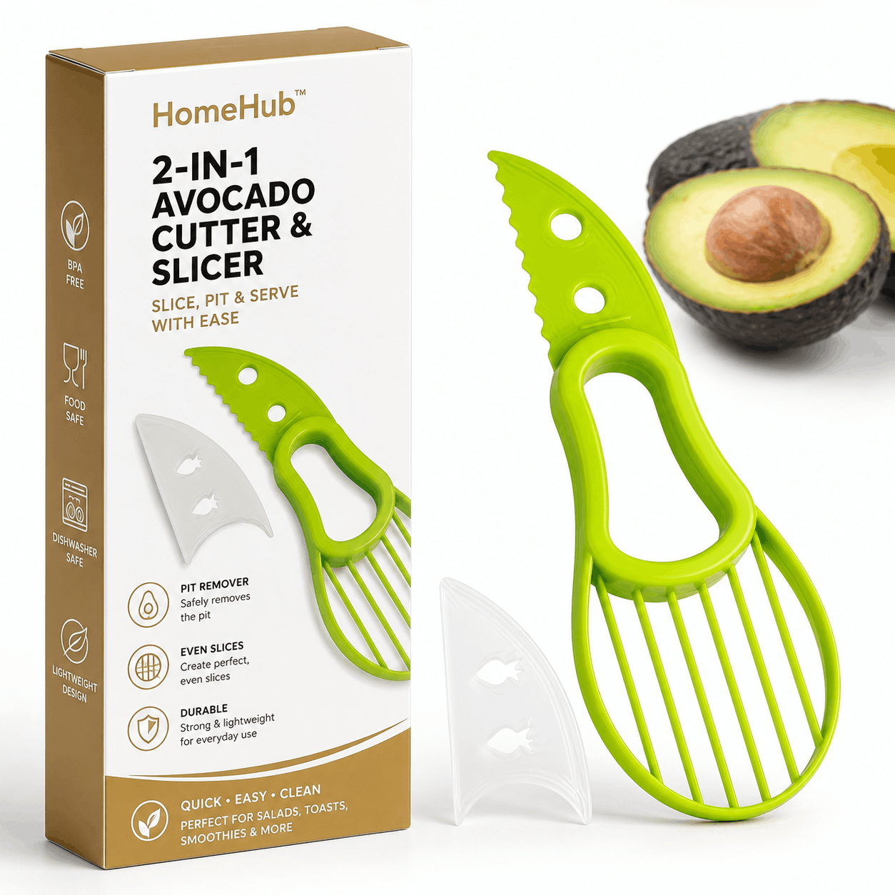 2-in-1 Avocado Cutter & Slicer