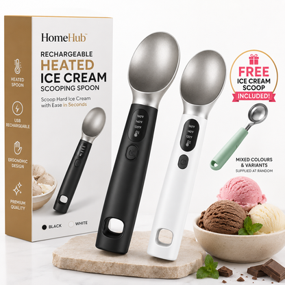 Rechargeable Heated Ice Cream Scooping Spoon + Free Scoop added 🎉