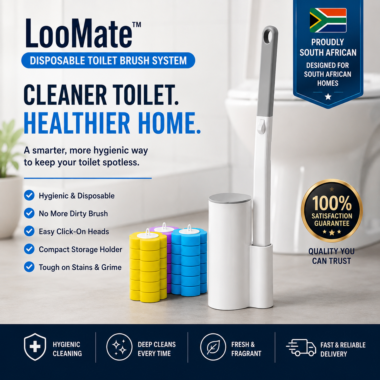 LooMate™ Disposable Toilet Brush