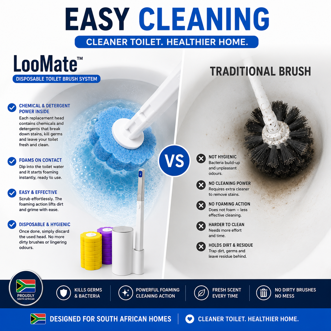 LooMate™ Disposable Toilet Brush