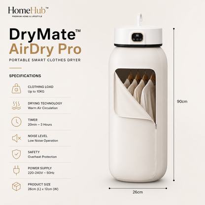 DryMate™ AirDry Pro | Portable Smart Clothes Dryer