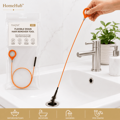 Flexible Drain Hair Remover Tool