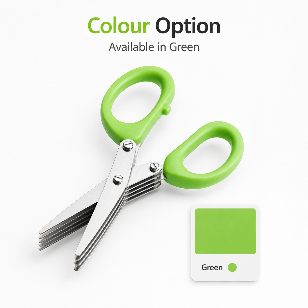 5-Layer Stainless Steel Herb & Onion Scissors