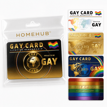 Gay Lifetime Membership Novelty PVC Card (Random)