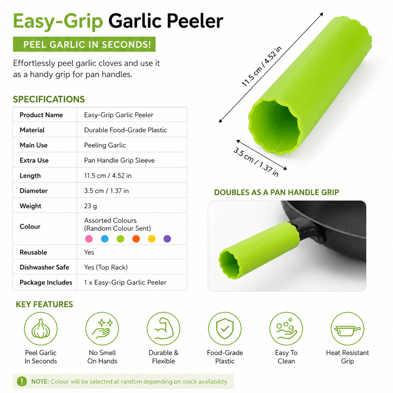 Easy-Grip Garlic Peeler