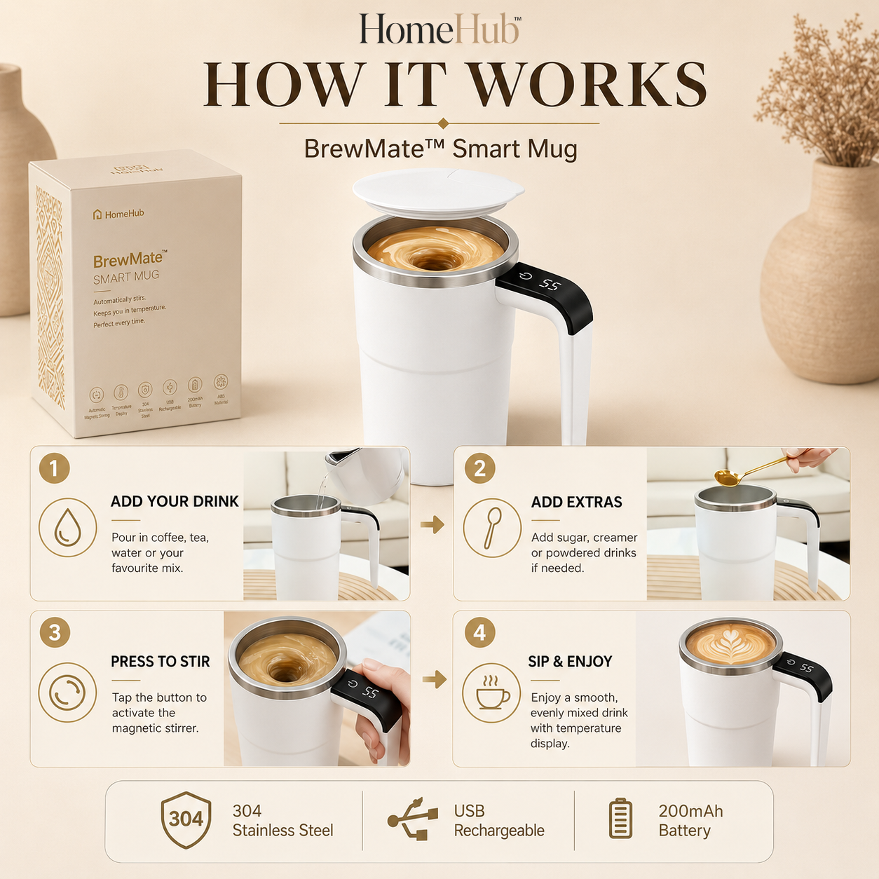 BrewMate™ Smart Mug