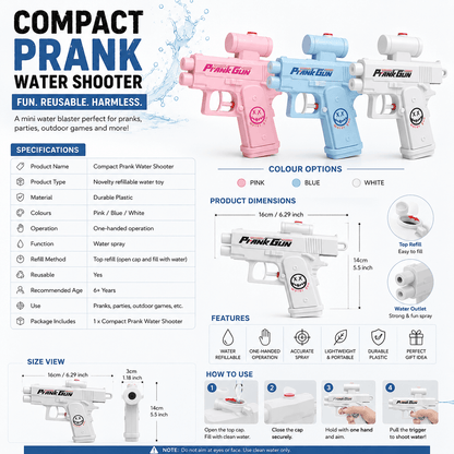 Compact Prank Water Shooter