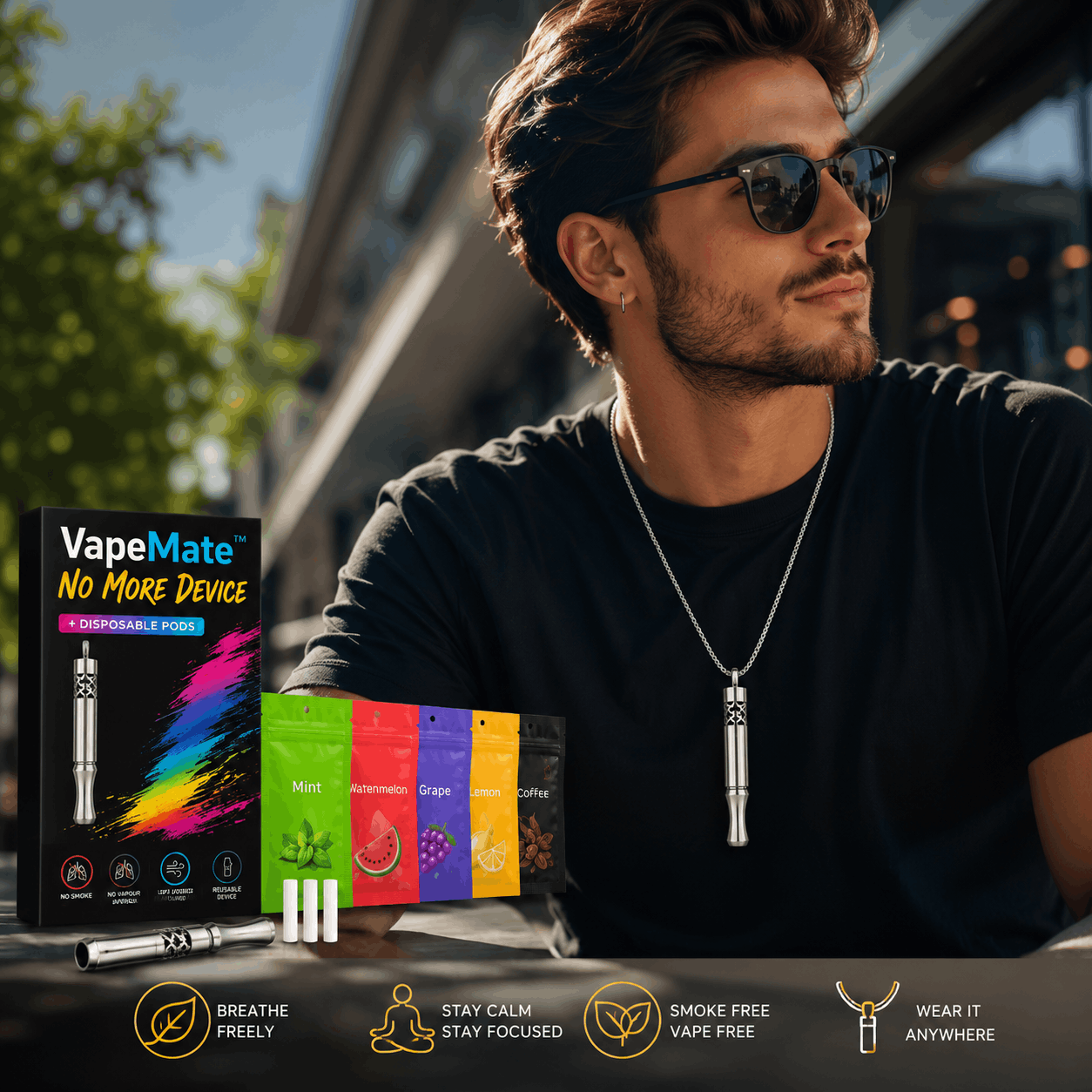 VapeMate™ No More Device + Disposable Pods