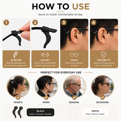 Non-Slip Glasses Ear Grips