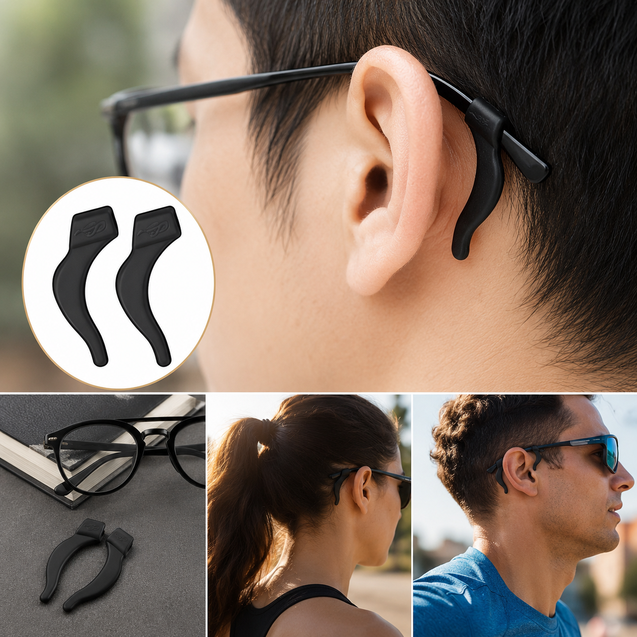 Non-Slip Glasses Ear Grips